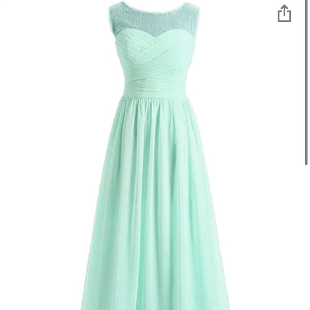 Bridesmaid Dress Chiffon- Mint color